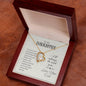 For My Daughter Forever Love Necklace with On Demand Message Card