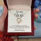 To my wife- forever love necklace