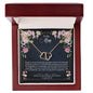 To my mom, everlasting love necklace with message card