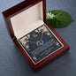 To my mom, everlasting love necklace with message card