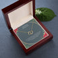 Mother & Daughter everlasting love necklace with message card