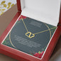 Mother & Daughter everlasting love necklace with message card