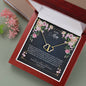 To my mom, everlasting love necklace with message card
