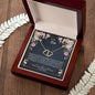 To my mom, everlasting love necklace with message card