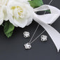 To the mother of my children -Love knot Necklace and earrings