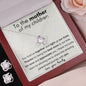 To the mother of my children -Love knot Necklace and earrings