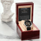 Father's Day gift, Men's openwork watch + MC