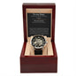 Father's Day gift, Men's openwork watch + MC