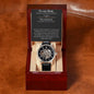 Father's Day gift, Men's openwork watch + MC