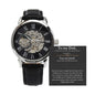 Father's Day gift, Men's openwork watch + MC