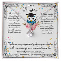Load image into Gallery viewer, To my daughter - Graduation message with Alluring Beauty necklace
