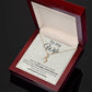 To my Wife, Alluring beauty necklace with message