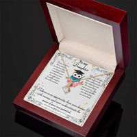 Load image into Gallery viewer, To my daughter - Graduation message with Alluring Beauty necklace

