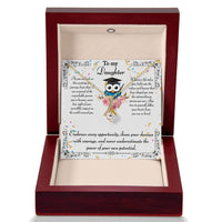 Load image into Gallery viewer, To my daughter - Graduation message with Alluring Beauty necklace
