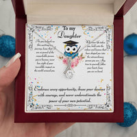Load image into Gallery viewer, To my daughter - Graduation message with Alluring Beauty necklace
