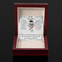 Load image into Gallery viewer, To my daughter - Graduation message with Alluring Beauty necklace

