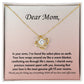 Dear mom- Love knot necklace