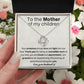 To the Mother of my children - Love knot necklace with message card