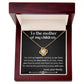 To the mother of my children, Love knot necklace with message card