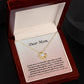 Dear mom- Love knot necklace
