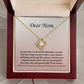 Dear mom- Love knot necklace