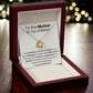 To the Mother of my children - Love knot necklace with message card