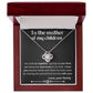 To my Wife, Love knot necklace message card