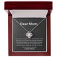 Dear mother-Love knot necklace