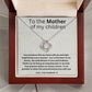 To the mother of my children- love knot necklace