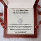 To the Mother of my children - Love knot necklace with message card
