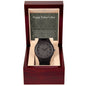 Fathers Day gift- Wooden watch + MC