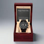 Father's Day gift - Black chronograph Watch + MC
