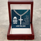 For My Husband Artisan Cross Necklace on Cuban Chain