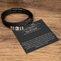 To my Dad, Love you forever bracelet, Father's Day gift.
