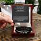 To my Dad, Love you forever bracelet