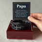 For My Husband Men's Cross Bracelet