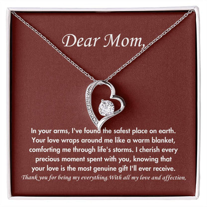 Dear mom- Forever love necklace