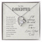 For My Daughter Forever Love Necklace with On Demand Message Card