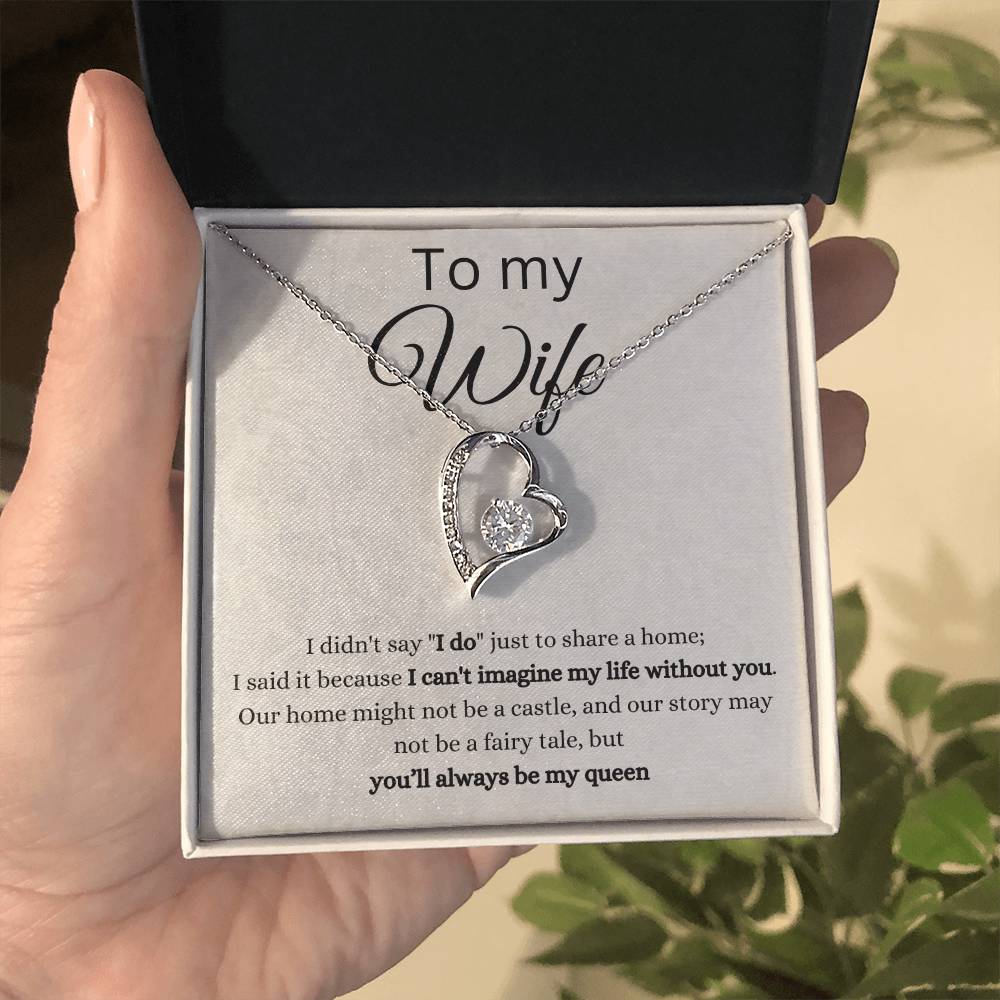 To my wife- forever love necklace