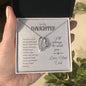 For My Daughter Forever Love Necklace with On Demand Message Card