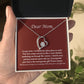 Dear mom- Forever love necklace