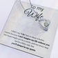To my wife- forever love necklace