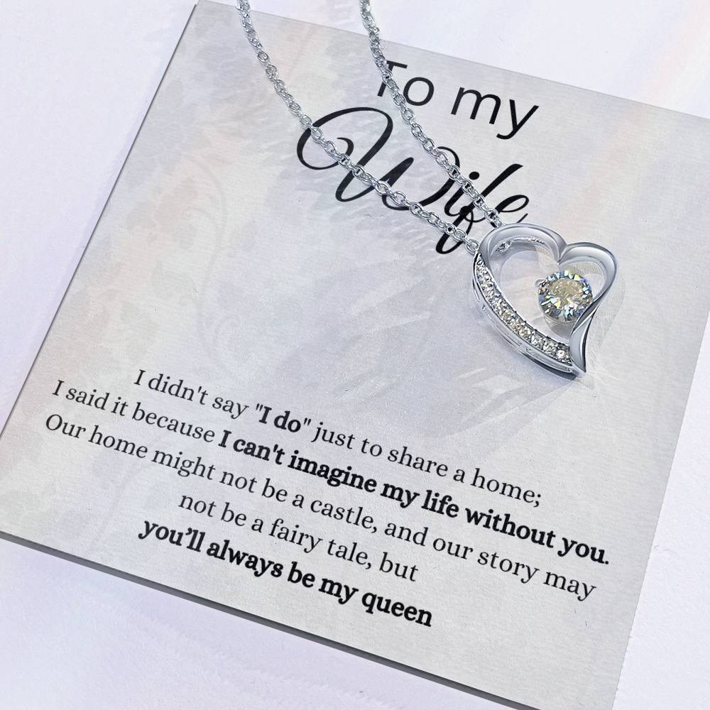 To my wife- forever love necklace