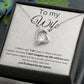 To my wife- forever love necklace