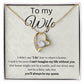To my wife- forever love necklace