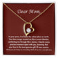 Dear mom- Forever love necklace