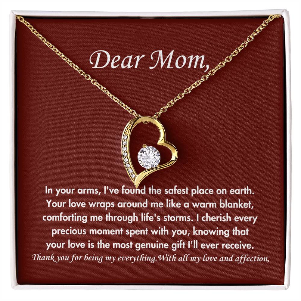 Dear mom- Forever love necklace