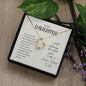 For My Daughter Forever Love Necklace with On Demand Message Card