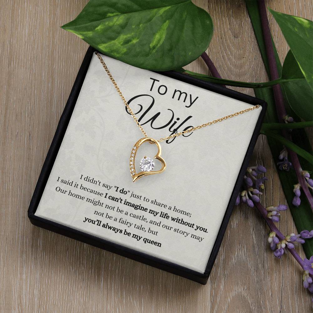 To my wife- forever love necklace