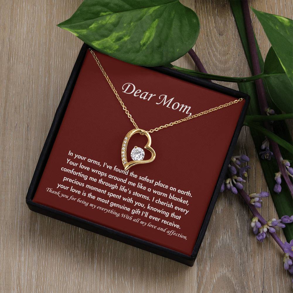 Dear mom- Forever love necklace